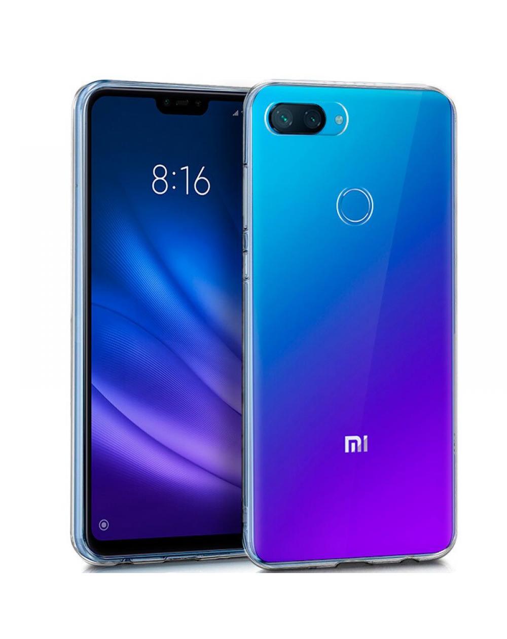 Funda COOL Silicona para Xiaomi Mi 8 Lite (Transparente) - Imagen 1