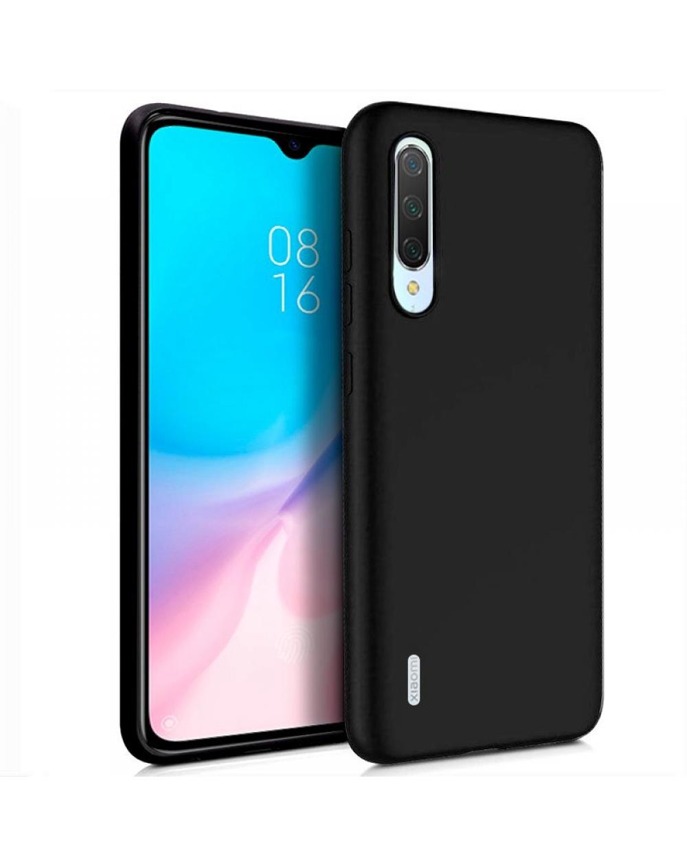 Funda COOL Silicona para Xiaomi Mi 9 Lite (Negro) - Imagen 1