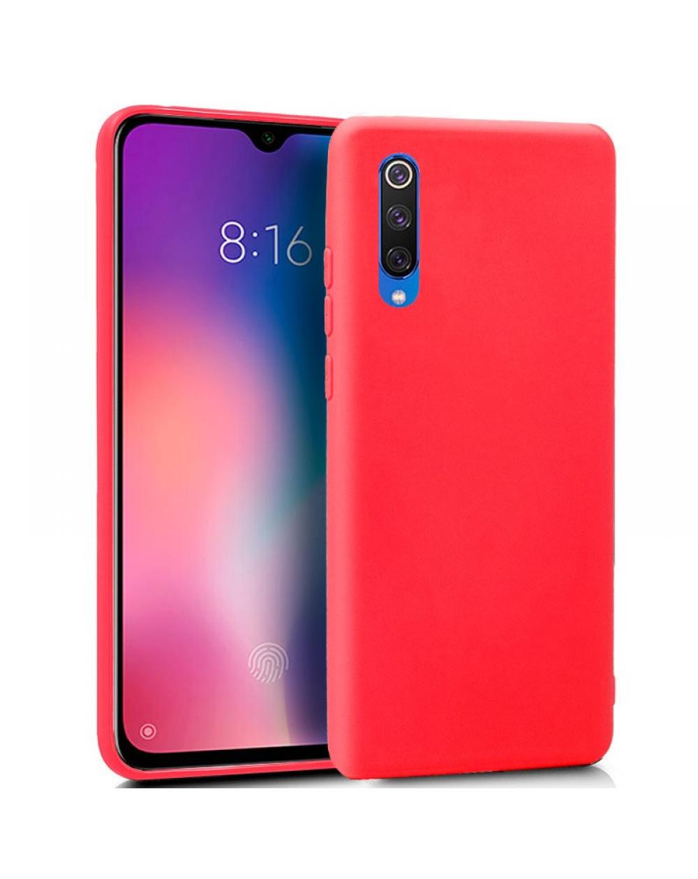 Funda COOL Silicona para Xiaomi Mi 9 SE (Rojo) - Imagen 1