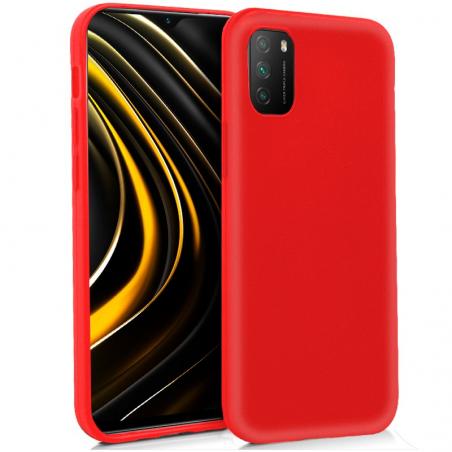 Funda COOL Silicona para Xiaomi Pocophone M3 / Redmi 9T (Rojo) - Imagen 1