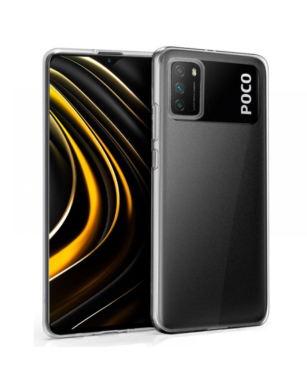 Funda COOL Silicona para Xiaomi Pocophone M3 / Redmi 9T (Transparente) - Imagen 1