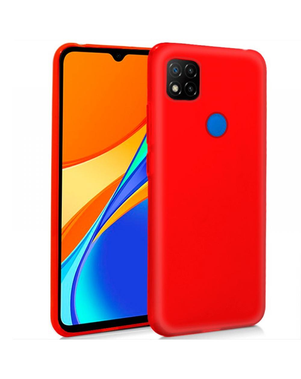 Funda COOL Silicona para Xiaomi Redmi 9C (Rojo) - Imagen 1