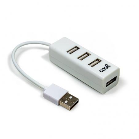 Hub USB 2.0 Universal COOL 4 Puertos USB Blanco - Imagen 1