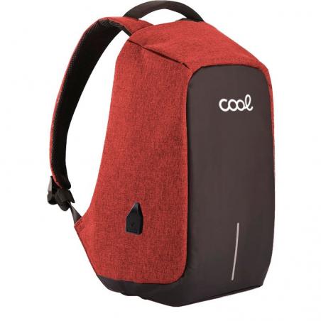 Mochila Ordenador Portátil 15-16 Pulg COOL Memphis Negro-Rojo - Imagen 1