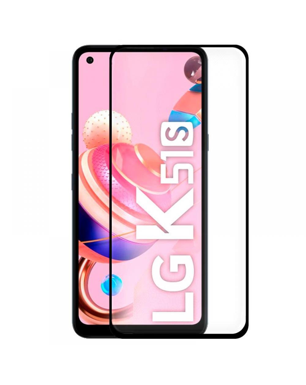 Protector Pantalla Cristal Templado COOL para LG K51s (FULL 3D Negro) - Imagen 1