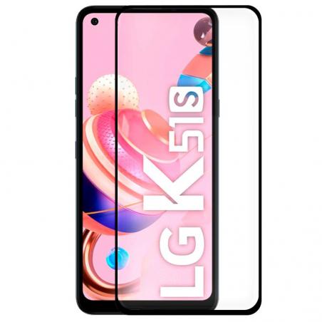 Protector Pantalla Cristal Templado COOL para LG K51s (FULL 3D Negro) - Imagen 1