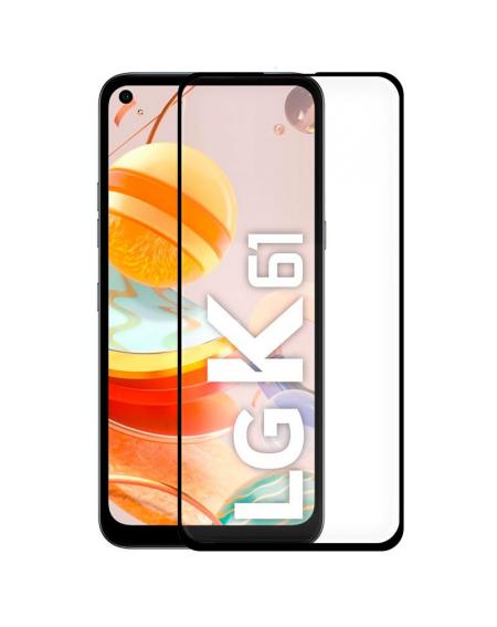 Protector Pantalla Cristal Templado COOL para LG K61 (FULL 3D Negro) - Imagen 1