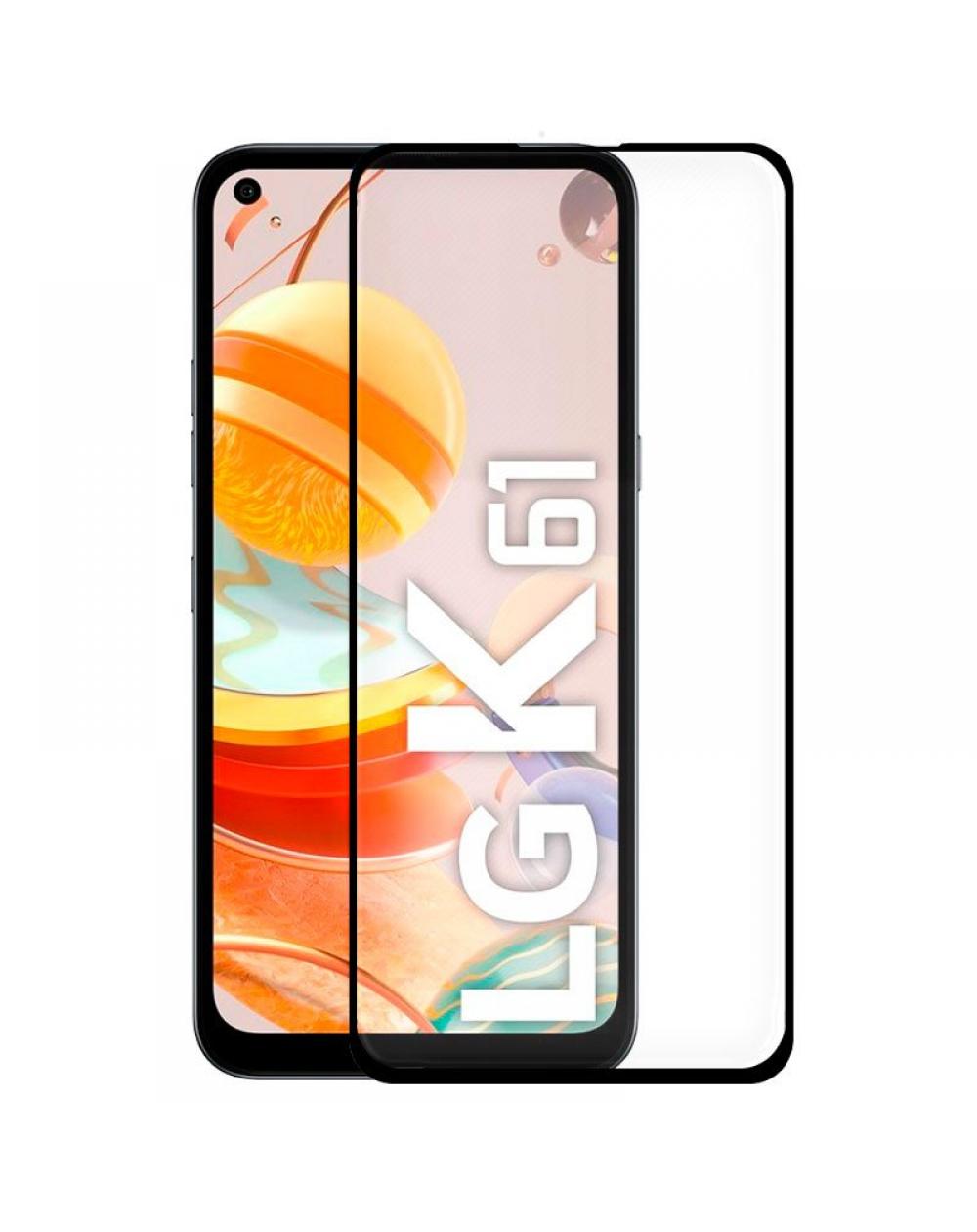 Protector Pantalla Cristal Templado COOL para LG K61 (FULL 3D Negro) - Imagen 1