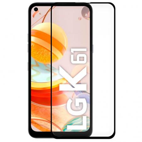 Protector Pantalla Cristal Templado COOL para LG K61 (FULL 3D Negro) - Imagen 1