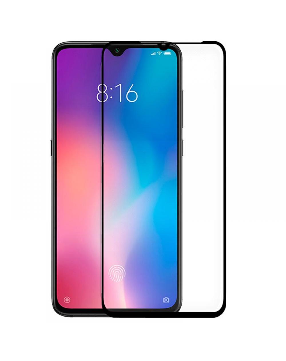 Protector Pantalla Cristal Templado COOL para Xiaomi Mi 9 / Mi 9 Lite (FULL 3D Negro) - Imagen 1