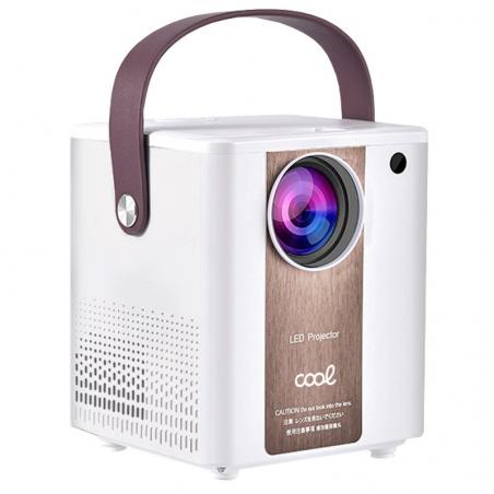 Proyector Compacto COOL Rainbow 3000 Lúmenes Altavoz Integrado + HDMI/SD/USB + Wifi Mirror (Blanco) - Imagen 1