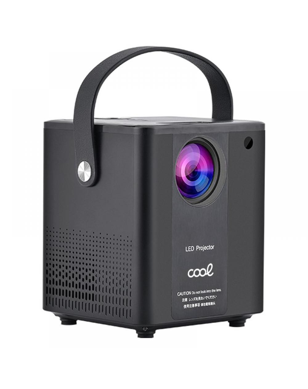 Proyector Compacto COOL Rainbow 3000 Lúmenes Altavoz Integrado + HDMI/SD/USB + Wifi Mirror (Negro) - Imagen 1