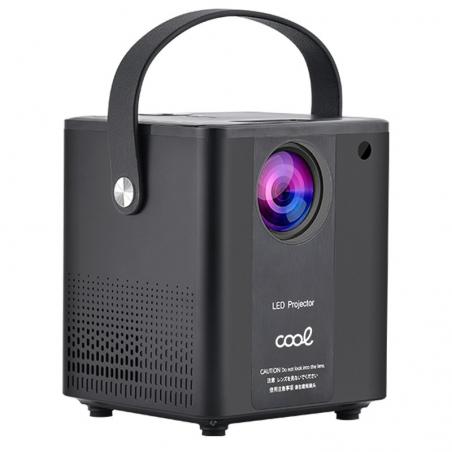 Proyector Compacto COOL Rainbow 3000 Lúmenes Altavoz Integrado + HDMI/SD/USB + Wifi Mirror (Negro) - Imagen 1