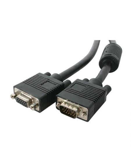 Cable SVGA 3GO CVGA10MF/ VGA Macho - VGA Hembra/ 10m/ Negro - Imagen 1
