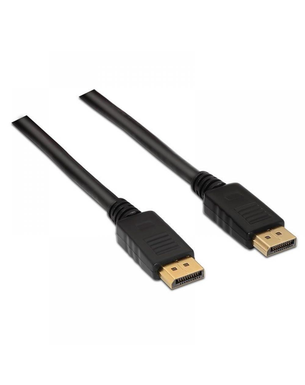 Cable Displayport 1.2 4K Aisens A124-0129/ Displayport Macho - Displayport Macho/ 2m/ Negro - Imagen 1