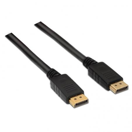 Cable Displayport 1.2 4K Aisens A124-0129/ Displayport Macho - Displayport Macho/ 2m/ Negro - Imagen 1