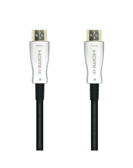 Cable HDMI 2.0 AOC 4K Aisens A148-0377/ HDMI Macho - HDMI Macho/ 15m/ Negro - Imagen 2