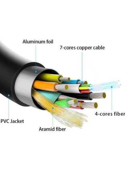 Cable HDMI 2.0 AOC 4K Aisens A148-0377/ HDMI Macho - HDMI Macho/ 15m/ Negro - Imagen 3