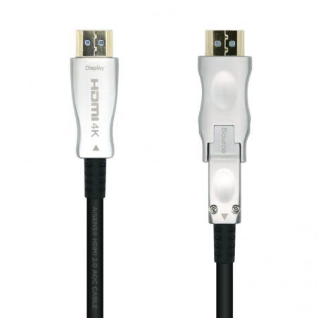 Cable HDMI 2.0 AOC 4K Desmontable Aisens A148-0510/ HDMI Macho / D Macho - HDMI Macho/ 15m/ Negro - Imagen 2