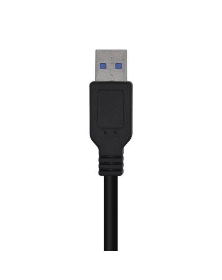 Cable USB 3.0 Aisens A105-0447/ USB Macho - USB Macho/ 2m/ Negro - Imagen 3