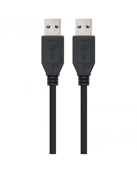 Cable USB 3.0 Nanocable 10.01.1002-BK/ USB Macho - USB Macho/ 2m/ Negro - Imagen 3