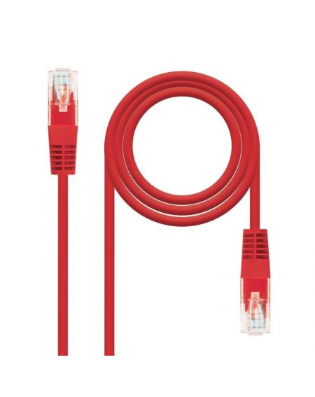 Cable de Red RJ45 UTP Nanocable 10.20.0401-R Cat.6/ 1m/ Rojo - Imagen 2