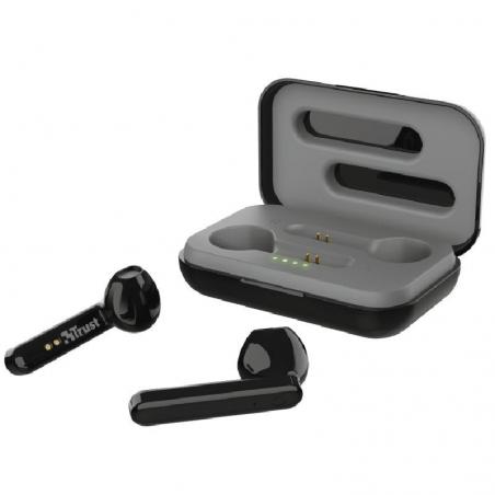 Auriculares Bluetooth Trust Primo Touch con estuche de carga/ Autonomía 4h/ Negros - Imagen 2