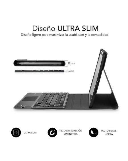 Funda con Teclado Subblim Keytab Pro Bluetooth Touchpad para Tablets de 10.1'-10.8'/ Negra - Imagen 2