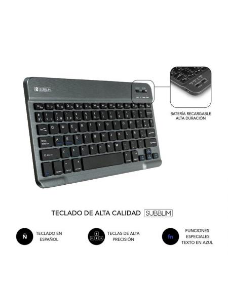 Funda con Teclado Subblim KeyTab Pro BT para Tablet Lenovo Tab M10 FHD Plus de 10.3'/ Negra - Imagen 5