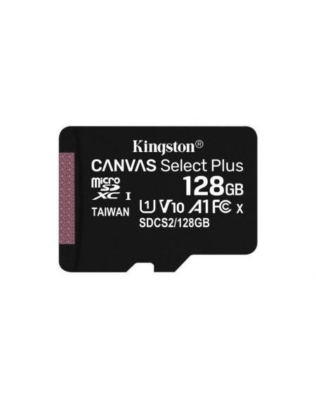 Tarjeta de Memoria Kingston CANVAS Select Plus 128GB microSD XC/ Clase 10/ 100MBs - Imagen 1