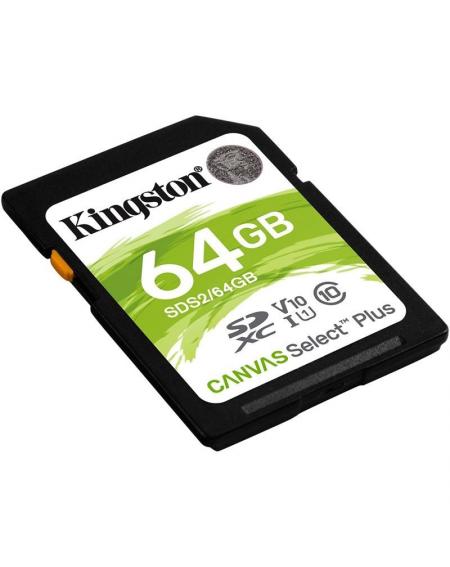 Tarjeta de Memoria Kingston CANVAS Select Plus 64GB SD XC/ Clase 10/ 100MBs - Imagen 2