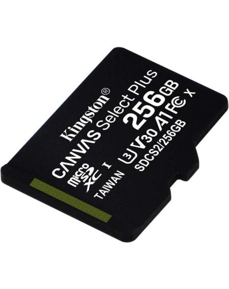Tarjeta de Memoria Kingston CANVAS Select Plus 256GB microSD XC/ Clase 10/ 100MBs - Imagen 1