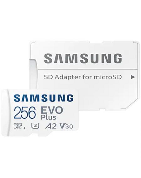 Tarjeta de Memoria Samsung EVO Plus 2021 256GB microSD XC con Adaptador/ Clase 10/ 130MBs - Imagen 1