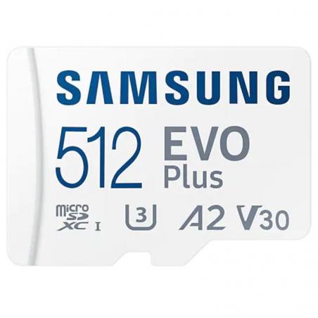 Tarjeta de Memoria Samsung EVO Plus 2021 512GB microSD XC con Adaptador/ Clase 10/ 130MBs - Imagen 2