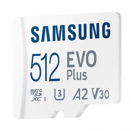 Tarjeta de Memoria Samsung EVO Plus 2021 512GB microSD XC con Adaptador/ Clase 10/ 130MBs - Imagen 3
