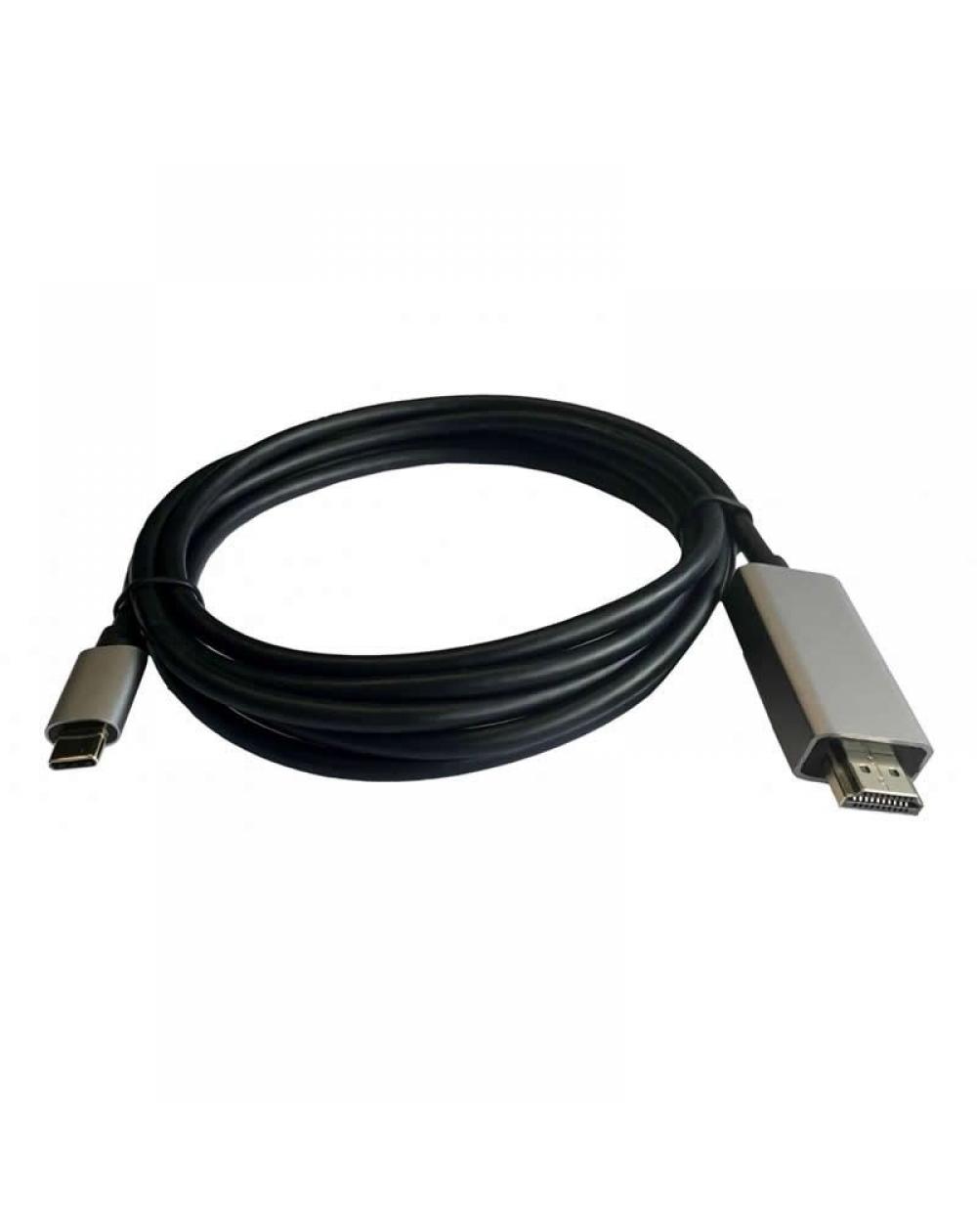 Cable HDMI 3GO C137/ HDMI Macho - USB Tipo-C Macho/ 2m/ Negro - Imagen 1