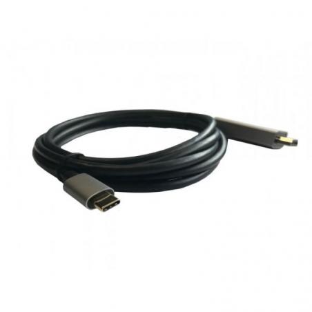 Cable HDMI 3GO C137/ HDMI Macho - USB Tipo-C Macho/ 2m/ Negro - Imagen 3