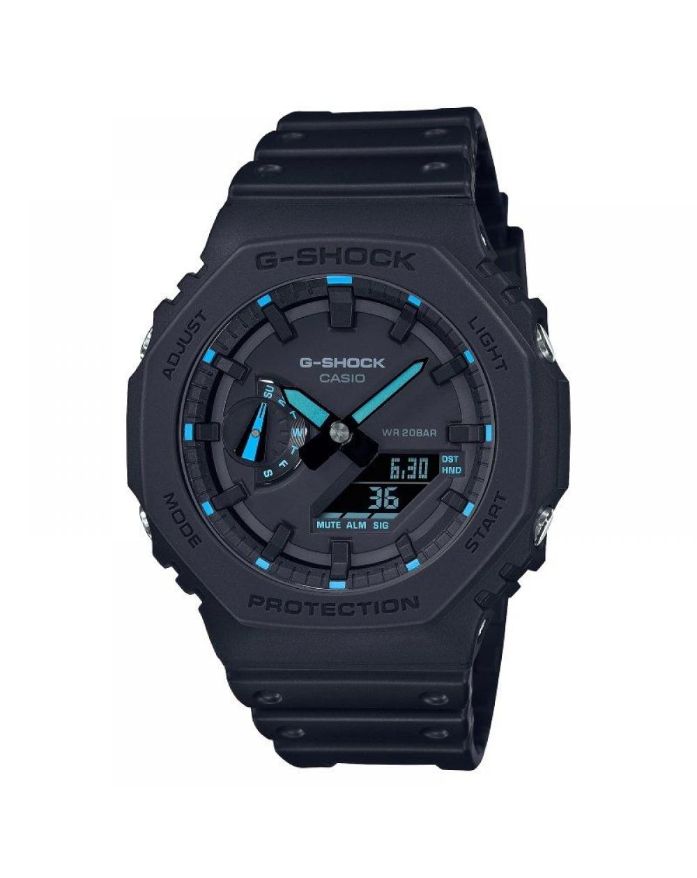 Reloj Analógico Digital Casio G-Shock Trend GA-2100-1A2ER/ 49mm/ Negro y Azul - Imagen 1