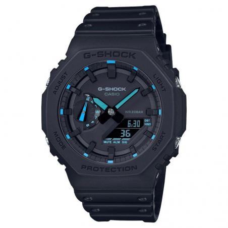 Reloj Analógico Digital Casio G-Shock Trend GA-2100-1A2ER/ 49mm/ Negro y Azul - Imagen 1
