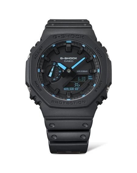 Reloj Analógico Digital Casio G-Shock Trend GA-2100-1A2ER/ 49mm/ Negro y Azul - Imagen 2