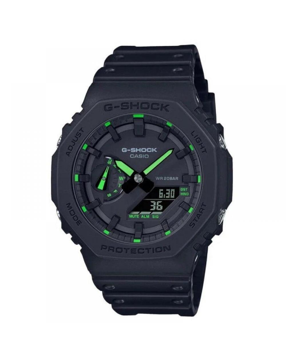 Reloj Analógico Digital Casio G-Shock Trend GA-2100-1A3ER/ 49mm/ Negro y Verde - Imagen 1