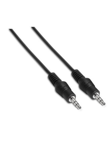 Cable Estéreo Aisens A128-0142/ Jack 3.5 Macho - Jack 3.5 Macho/ 1.5m/ Negro - Imagen 1