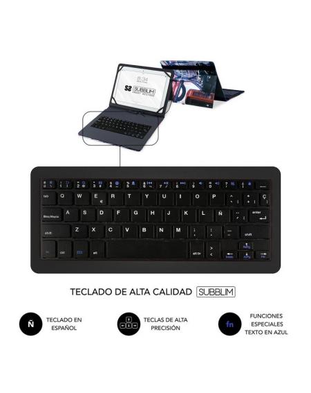 Funda con Teclado Subblim Keytab Pro USB England para Tablets de 10.1'-11' - Imagen 4