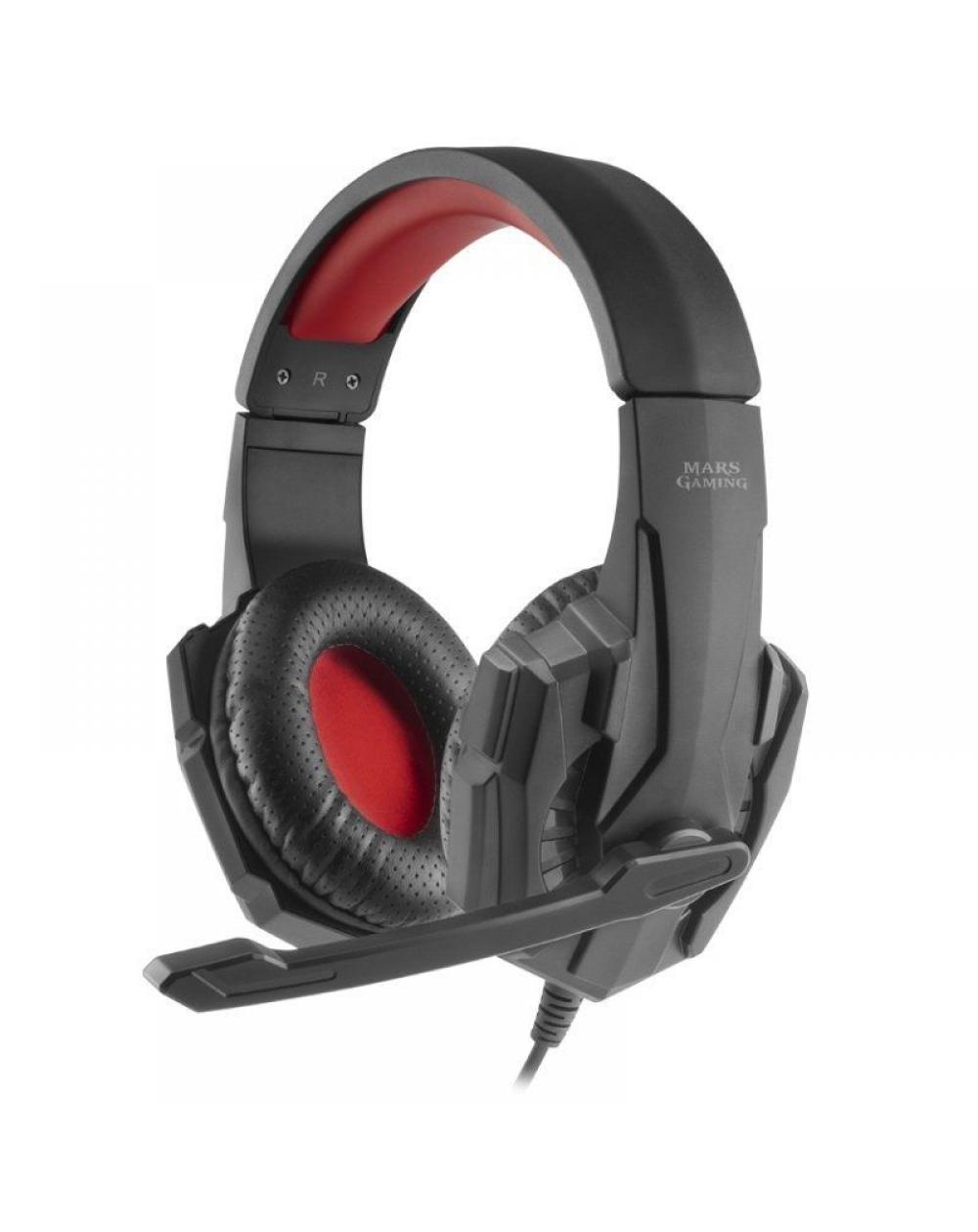 Auriculares Gaming con Micrófono Mars Gaming MH020/ Jack 3.5/ Rojos - Imagen 1