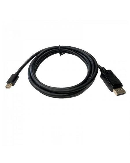 Cable Mini Displayport 3GO CMDPDP-2M/ Mini Displayport Macho - Displayport Macho/ 2m/ Negro - Imagen 1
