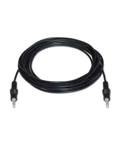 Cable Estéreo Aisens A128-0144/ Jack 3.5 Macho - Jack 3.5 Macho/ 10m/ Negro - Imagen 2