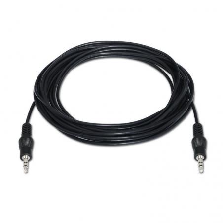 Cable Estéreo Aisens A128-0144/ Jack 3.5 Macho - Jack 3.5 Macho/ 10m/ Negro - Imagen 2