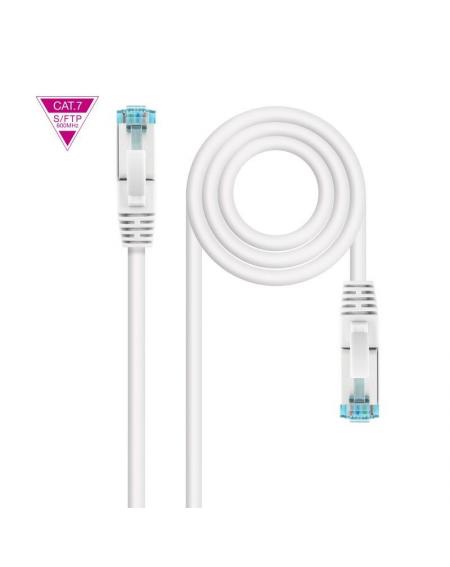 Cable de Red RJ45 SFTP Nanocable 10.20.1701-W Cat.7/ 1m/ Blanco - Imagen 2