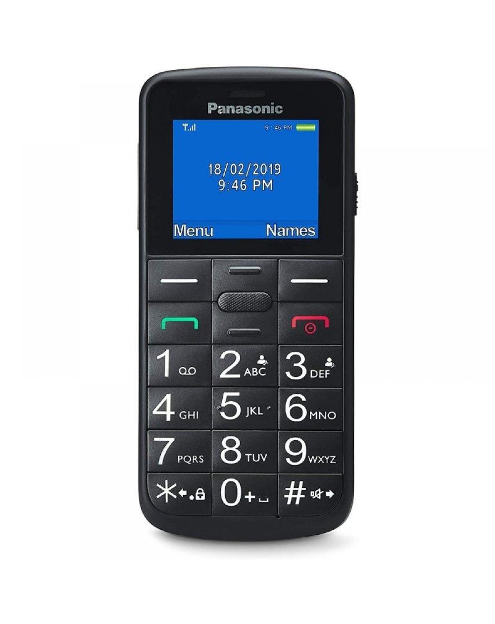 Teléfono Móvil Panasonic KX-TU110EXB para Personas Mayores/ Negro - Imagen 1