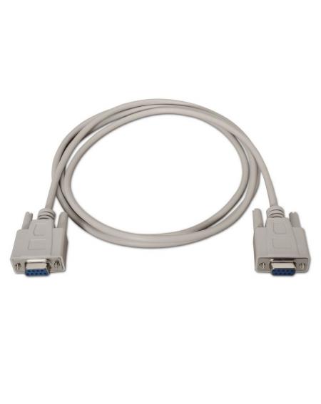 Cable Serie RS232 Aisens A112-0066/ DB9 Hembra - DB9 Hembra/ 1.8m/ Beige - Imagen 2